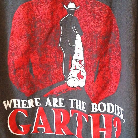 YMH Where are the bodies Garth? Funny conspiracy shirt - Picture 2 of 4